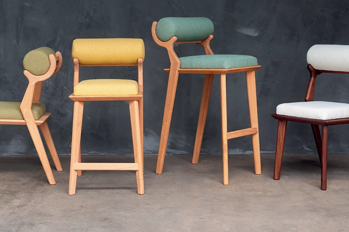 Chairs from the Chameleon range: occasional, diner, kitchen and barstools.