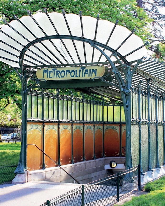 A metro entrance by French architect Hector Guimard.