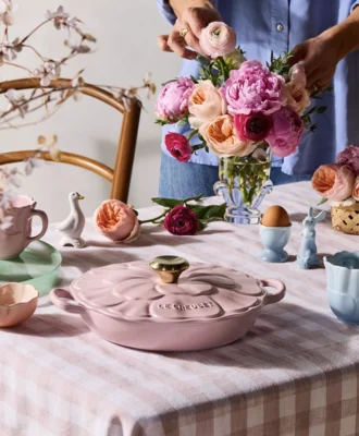Le Creuset's new Petal Collection, inspired by French anemone petals, brings floral flare to its iconic range.