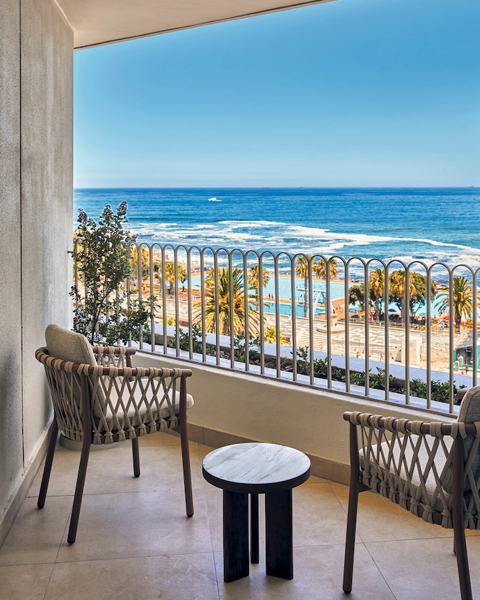 Uninterrupted sea views from one of The Cole’s balconies.