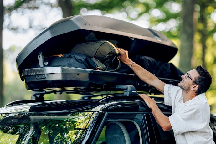 The Thule Force roof box.