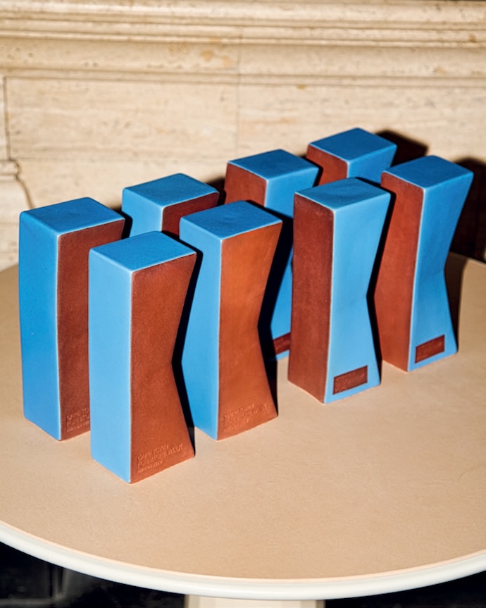 The CTFW x VISI Design Prize trophies by ceramicists Vorster & Braye.
