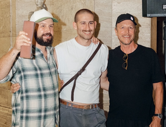 Simon Hough of Stripped Collective with Tom Lead and VISI’s Steve Smith.