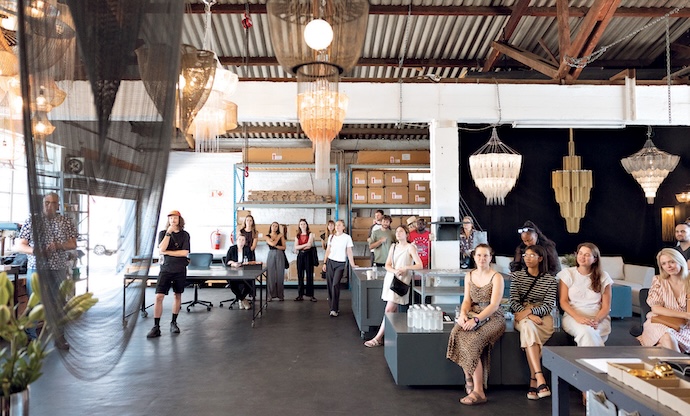 Studio tour of lighting brand Willowlamp’s Salt River space.