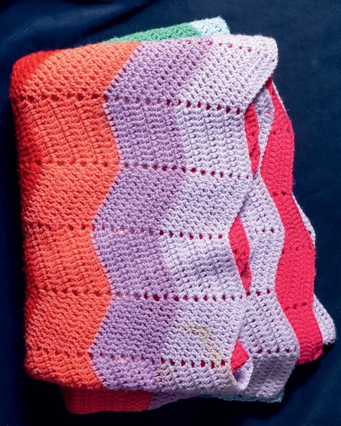 Crocheted blanket