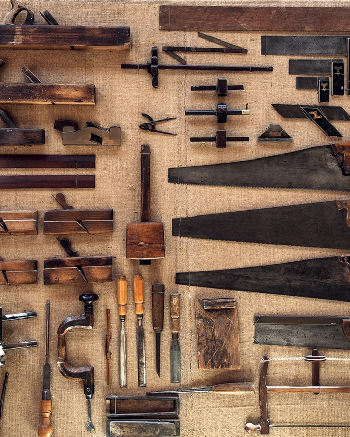 18th-century carpenter tools.