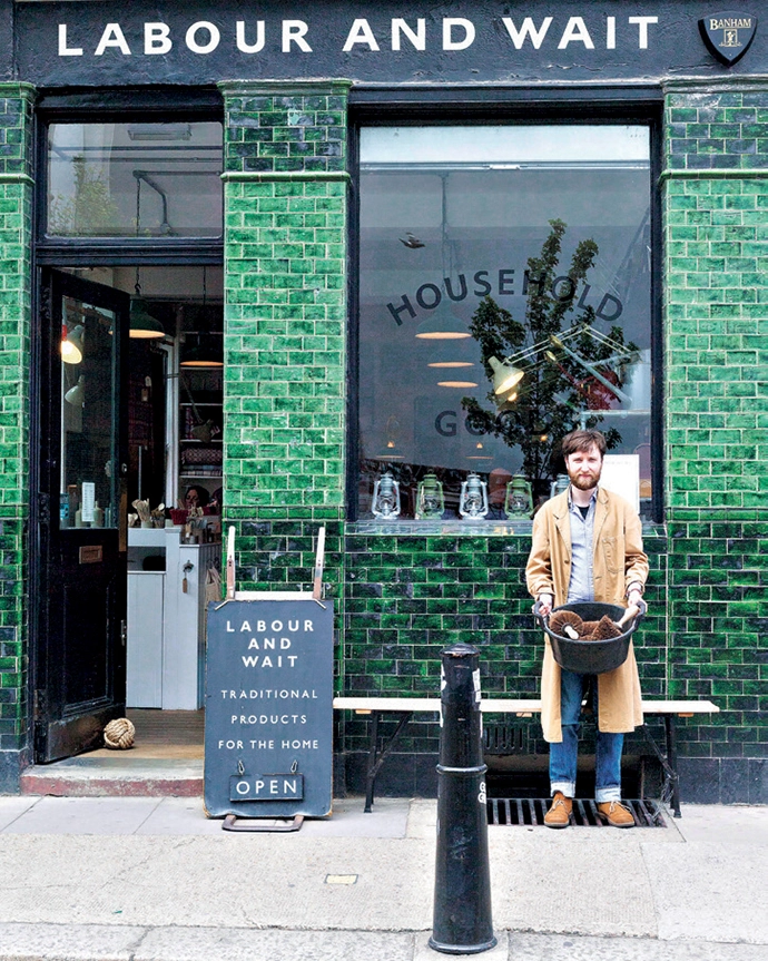 The Labour and Wait vintage industrial and utility homeware store in London.