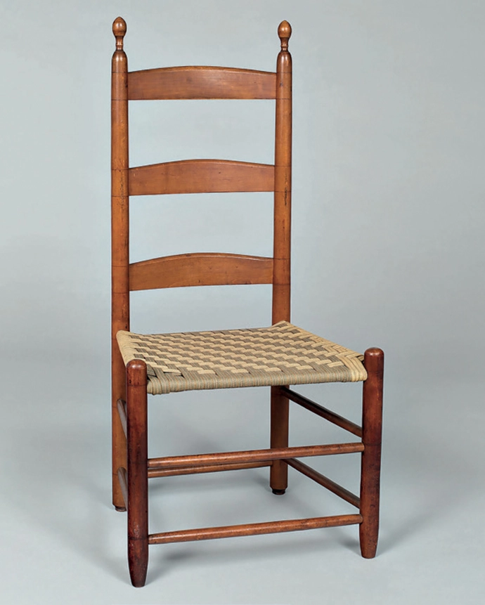 A Shaker chair c.1830s.