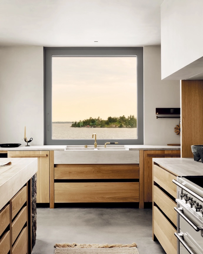 Each aperture offers a distinct view of the surrounding landscape.