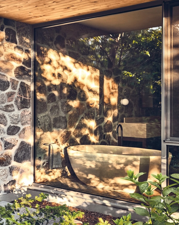 The primary wing is sheltered and completely private.