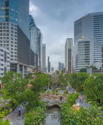 Chong Nonsi Canal Park in Bangkok.