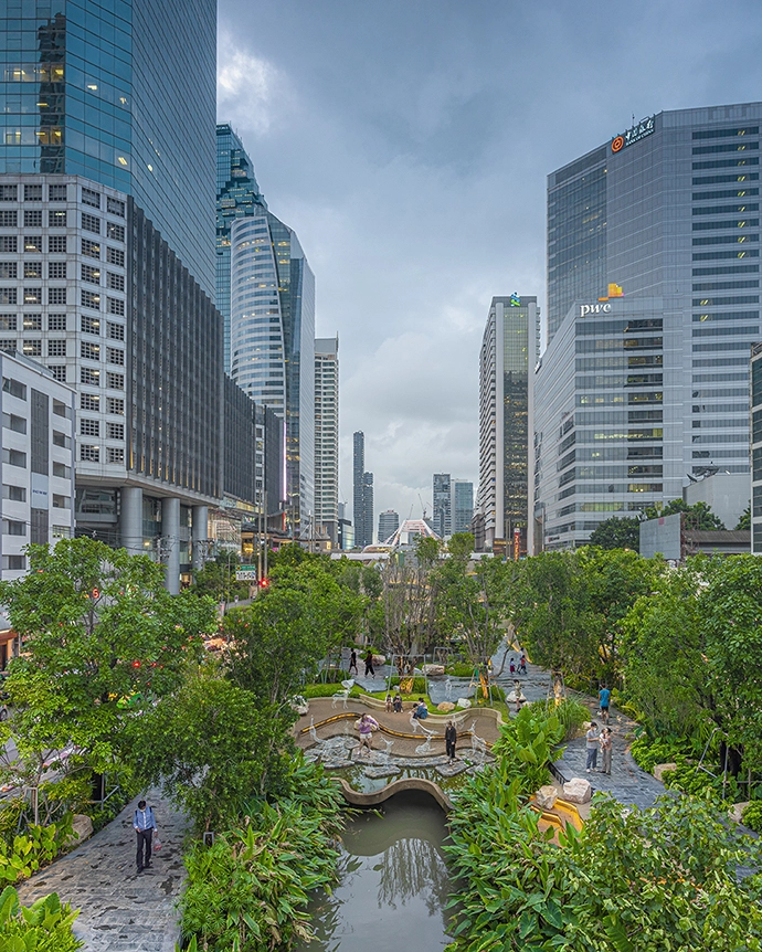 Chong Nonsi Canal Park in Bangkok.