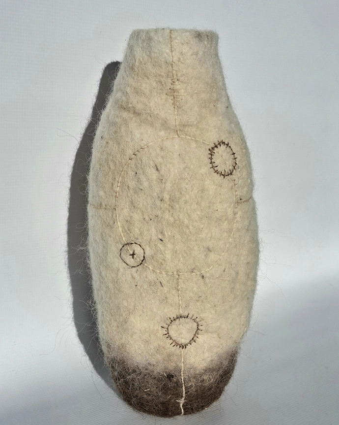 ‘Deep Sky Meanderings’ by Katja Abbott - Alpaca felt.