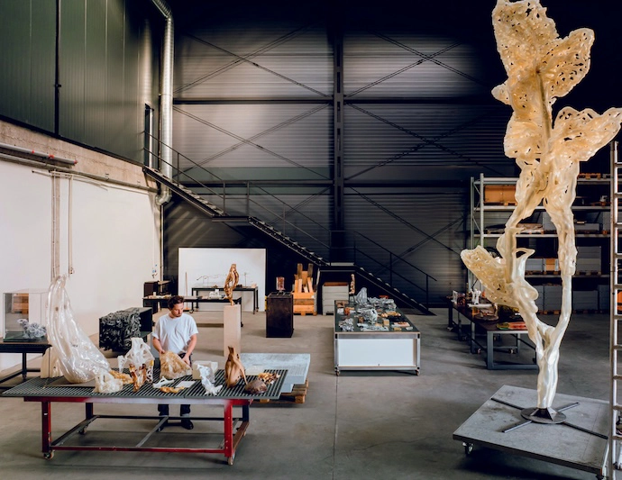 Marcin in his studio.