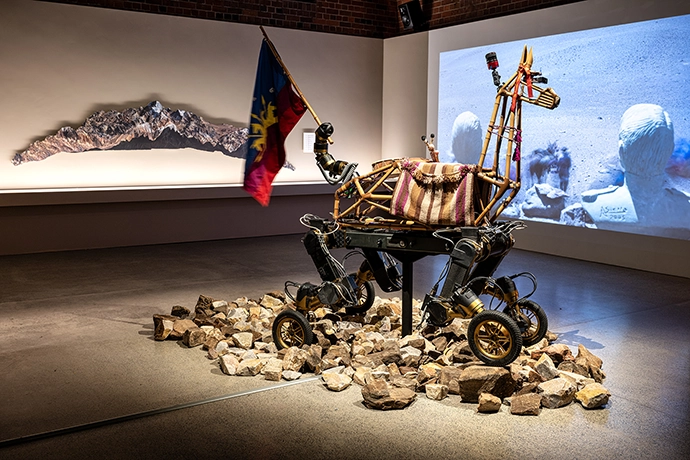 Paula Gaetano Adi, Guanaquerx (2024), in the Reverse Futures
exhibition.