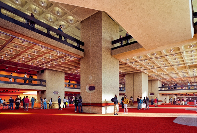 The Barbican, which opened its doors in 1982, is a Grade II listed Brutalist icon, and is recognised as one of the UK’s architectural treasures. Its refurb is scheduled to begin next year and finish in 2030, ahead of its 50th anniversary.
