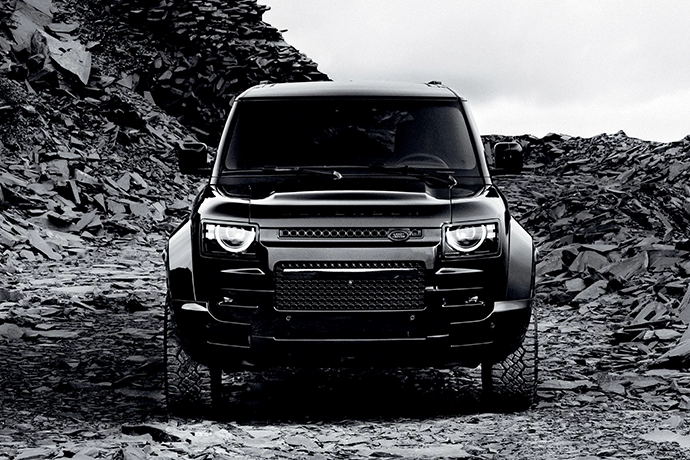 The Defender OCTA Black is the most powerful variant of Land Rover’s iconic SUV: it’s equipped with a BMW-sourced 4.4-litre twin-turbo V8, which produces 467kW and 750Nm.