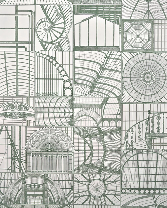 Sous la Verrière offers an architectural interpretation of greenhouses and glass pavilions.