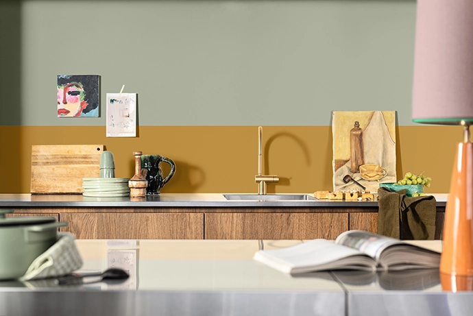 The 'Lift' colour story offers a collection of upbeat tones and neutrals that can be combined with Soulful Sage.