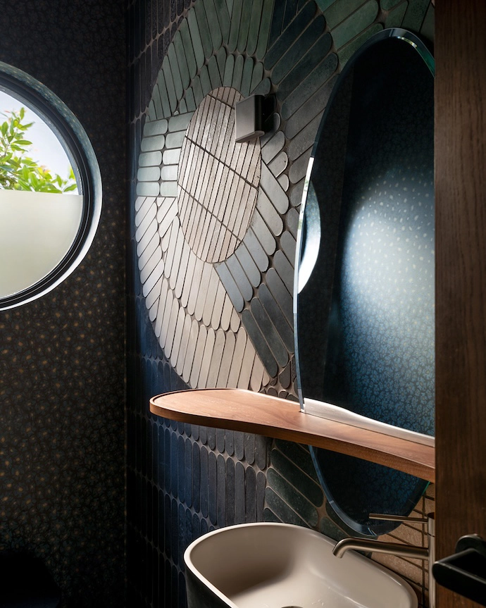 Handmade tiles from Wolkberg Casting Studios feature throughout.