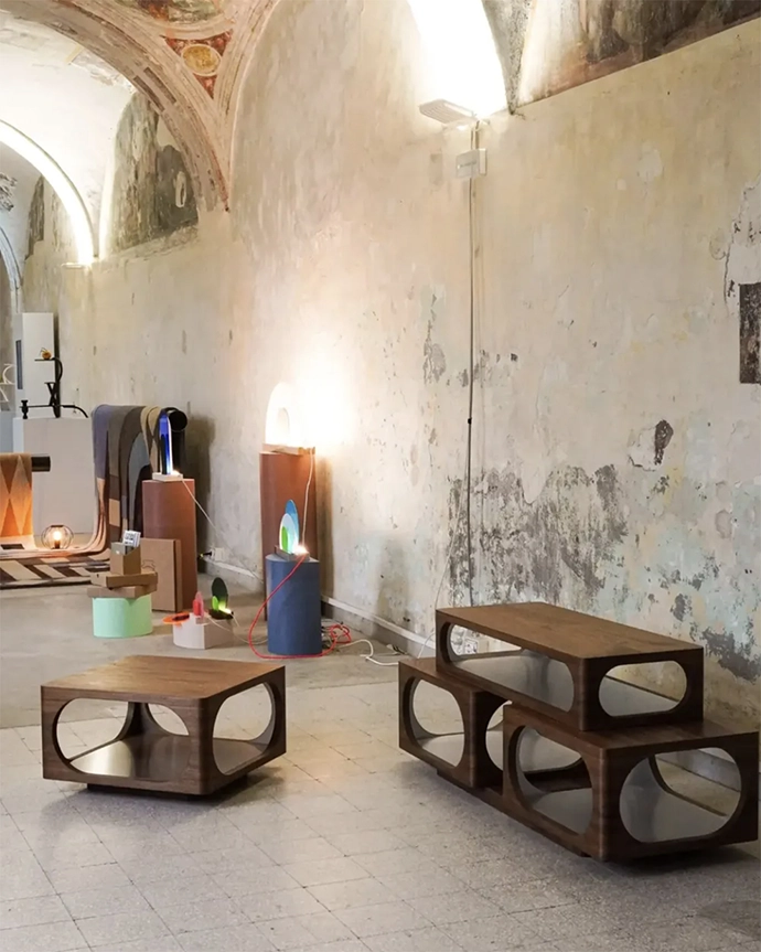 Giorgio Bena's Decode tables use spatial void as a tangible material.