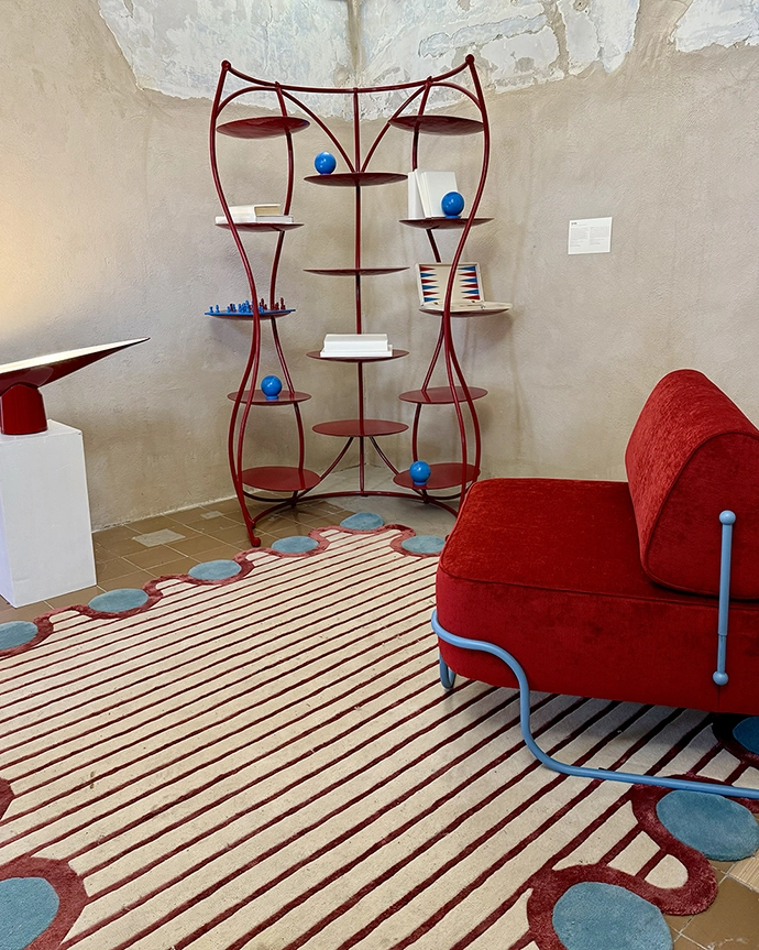 Althea's iron structure and the backrest mechanism were crafted by skilled metalworkers.